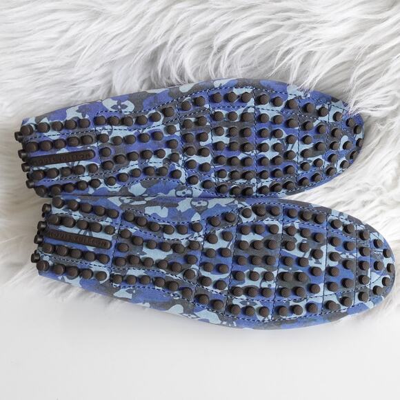 Louis Vuitton Blue Camo Monogram Driver Moccasin Loafer - Picture 14 of 16
